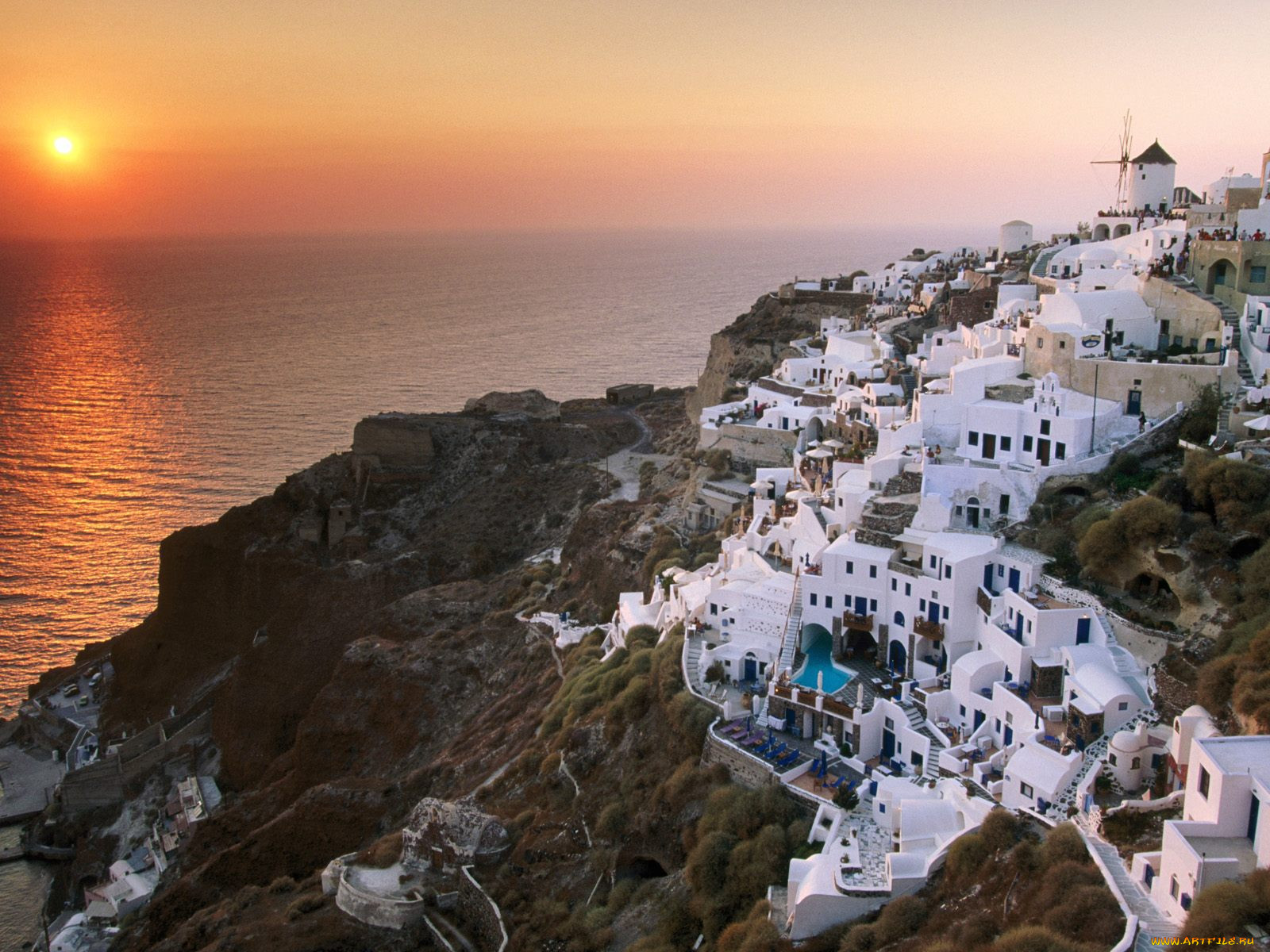 sunset, on, the, island, of, santorini, greece, , , 